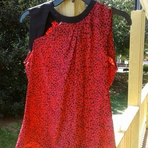 Nanette Lepore Lepard print sleeveless blouse